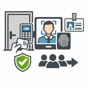 Access control system for corporate offices with centralized multi location and zone based security