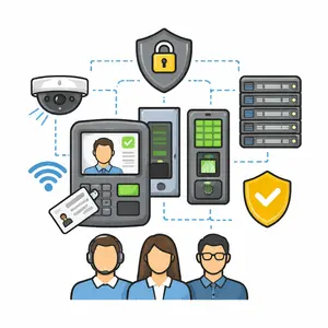 Access control system for IT companies with zone based entry and secure audit trails