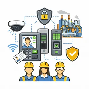 Access control system for manufacturing plant with shift based entry