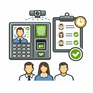 Enterprise biometric attendance system with centralized employee tracking